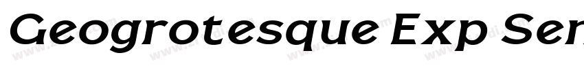 Geogrotesque Exp Sem字体转换